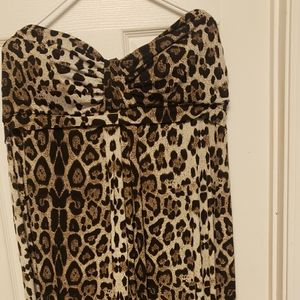 Sexy animal print Maxi Dress
